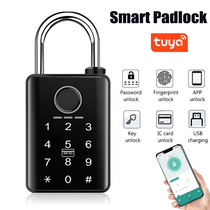 Smart Home Door Lock - Tuya Smart Deurslot Vingerafdrukhangslot Wachtwoord APP