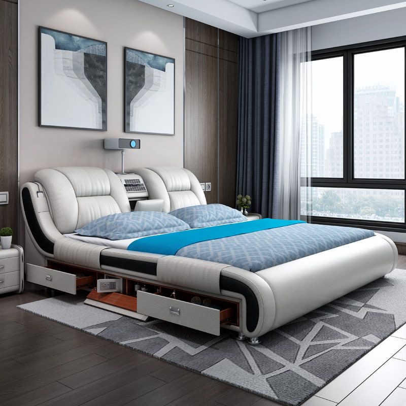 Smart Home Plus - Moderne, luxe slaapkamermeubels: slimme elektrische massagebedden,