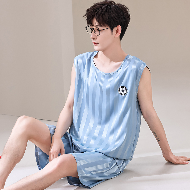 Smart Home Plus - Zomer Mannen Pyjama Ijs Zijde Pyjama