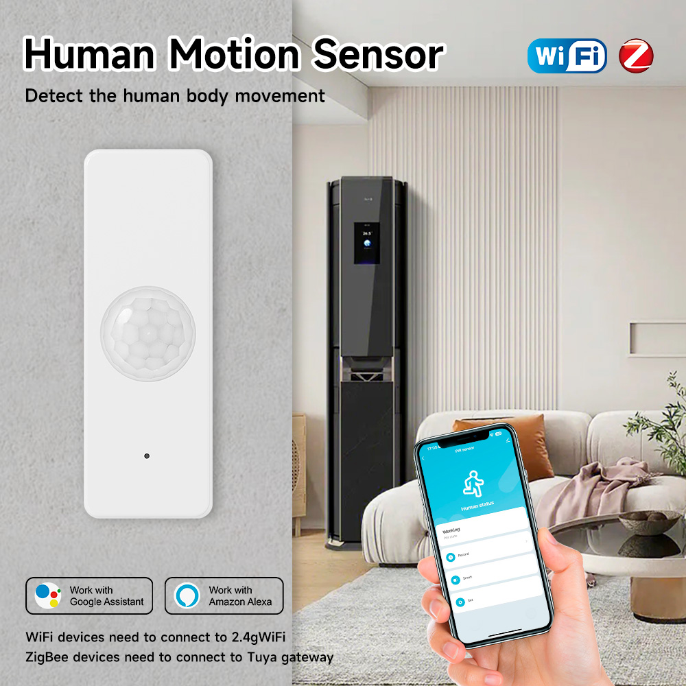 Smart Home Wiser - Tuya WiFi Zigbee PIR Bewegingssensor Smart