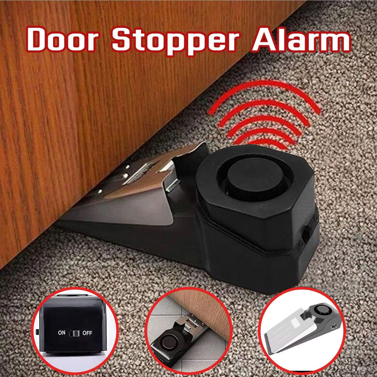 Draadloos deurstopper alarmsys - Wireless Door Sensor recensie en prijs